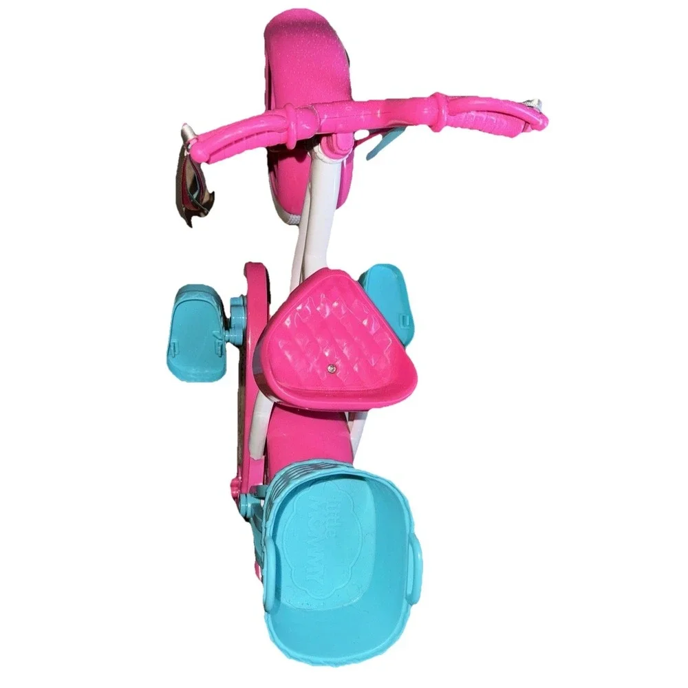 Little Mommy Learn To Ride Doll Bicycle Bike Basket Toy Mattel  2016 14